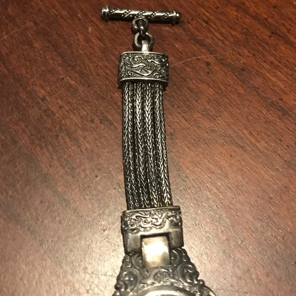 QVC Suarti & Sri Sterling Silver Scroll Watch main image 9